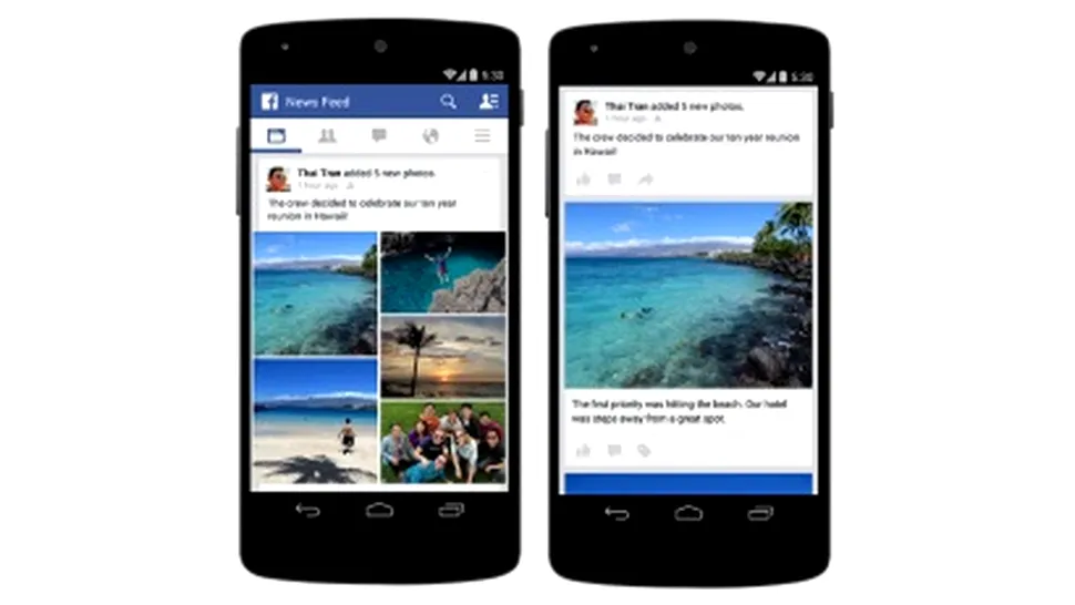 Facebook aduce îmbunătăţiri aplicaţiei pentru dispozitive cu Android şi iOS