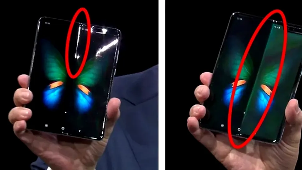 Samsung încearcă să ascundă „dunga” de pe centrul ecranului lui Galaxy Fold [VIDEO]
