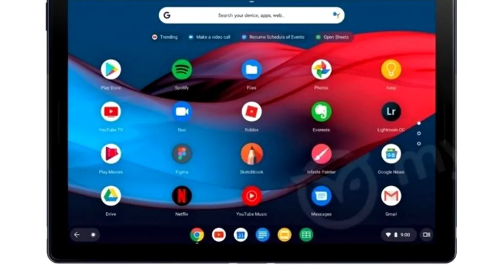 Cum arată prima tabletă cu sistem Chrome OS, alternativă Microsoft Surface şi Apple iPad
