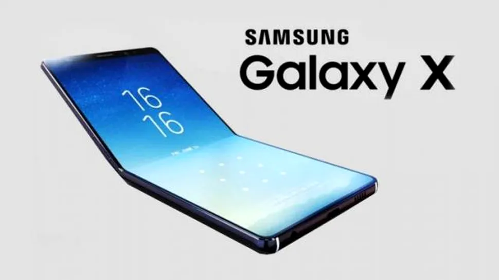Samsung ar putea prezenta foarte curând Galaxy X, noul său telefon pliabil