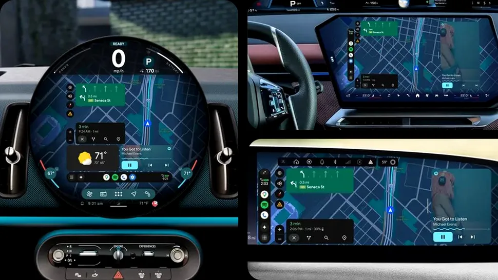Google schimbă Android Auto: noua interfață aduce YouTube și AI Gemini în mașini