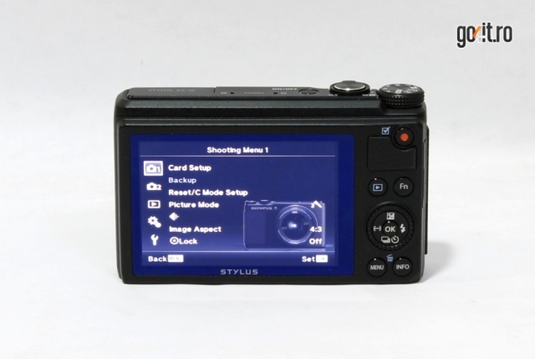 Olympus XZ-10 - meniul secundar
