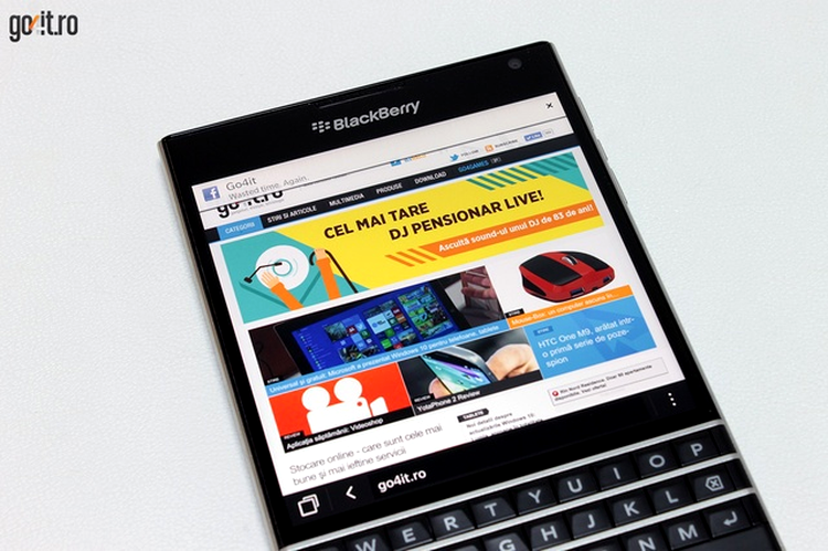 BlackBerry Passport: un ecran pătrat, masiv şi bun