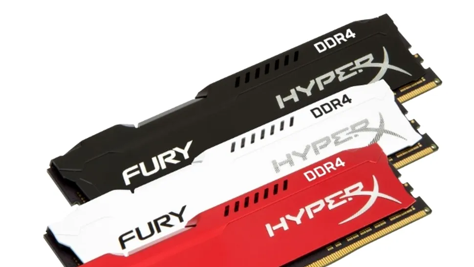 HyperX extinde gama de memorii FURY DDR4, suportând frecvenţe de până la 2666MHz şi overclocking automat