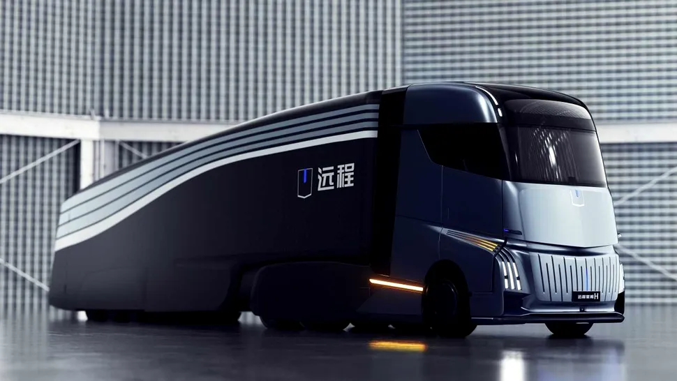 Un gigant chinez a lansat un model rival pentru camionul electric Tesla Semi. Confort nemaiîntâlnit pentru șofer