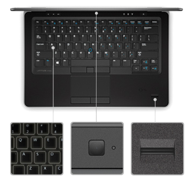 Dell Latitude 7440 - tastatura şi touchpad-ul
