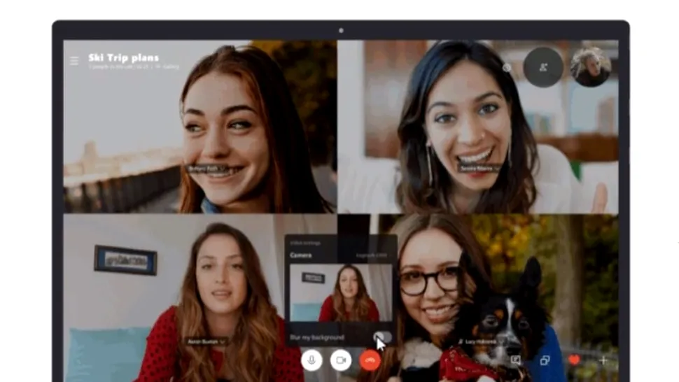 Skype introduce opţiune blur, pentru ascunderea detaliilor din locaţia de unde transmiţi