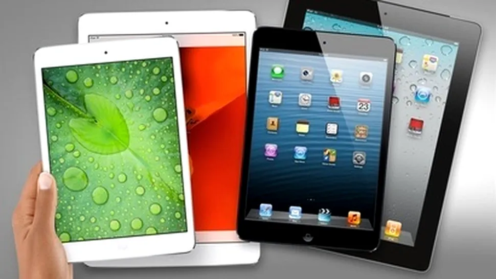 iPad Air este cea mai populară tabletă Apple, interesul pentru modelele Mini scade sesizabil