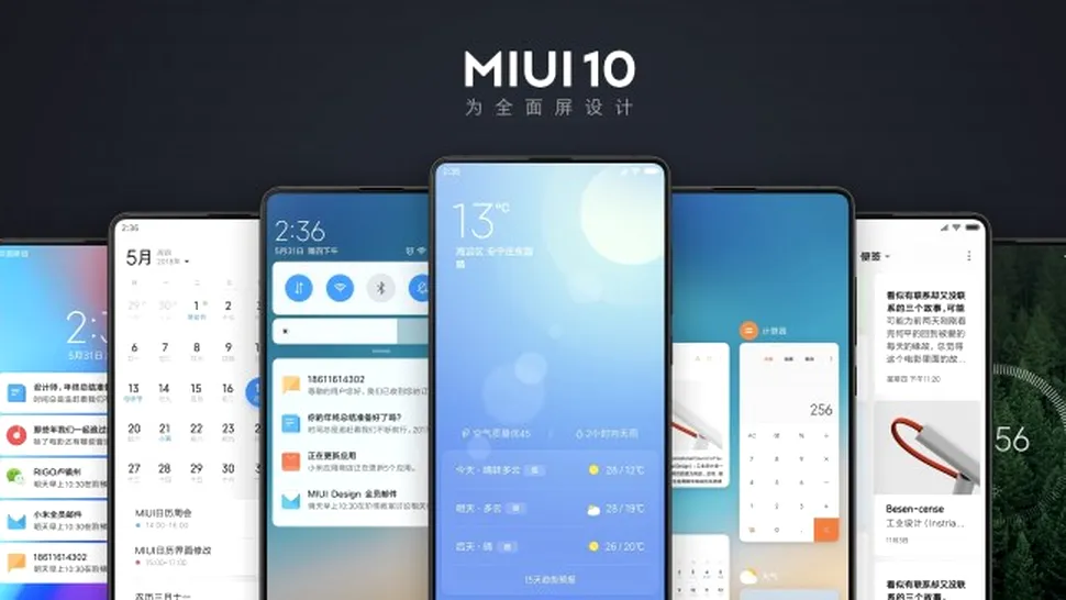 Xiaomi a anunţat noua interfaţă MIUI 10, disponibilă inclusiv pentru telefoane Xiaomi de generaţie mai veche