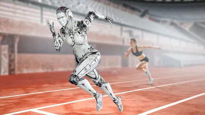 O cursă inedită: oameni și roboți umanoizi vor alerga umăr la umăr