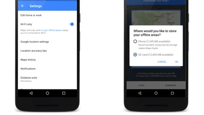 Google Maps pentru Android primeşte mod „Wi-Fi only” şi stocare pe card pentru hărţi