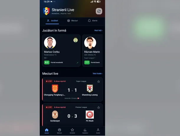 Stranierii Live: Aplicația românească dedicată fanilor care urmăresc fotbaliștii din străinătate
