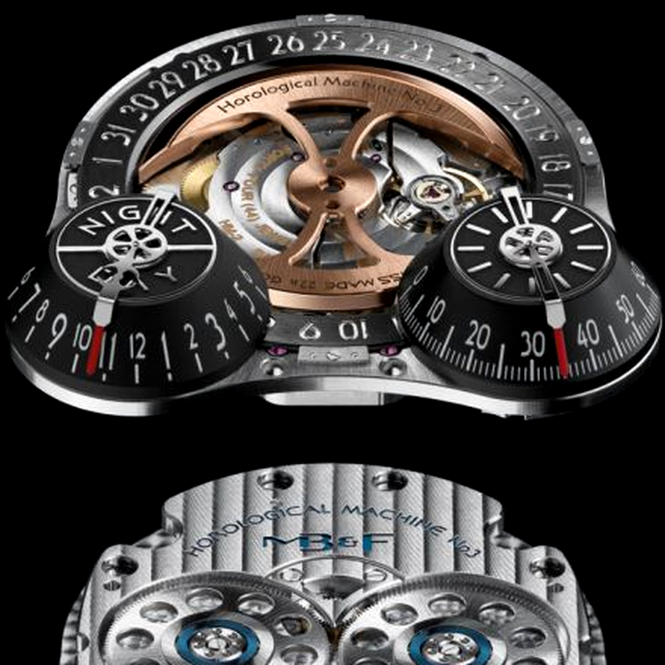 MB&F HM3 Sidewinder - aur alb de 18 carate