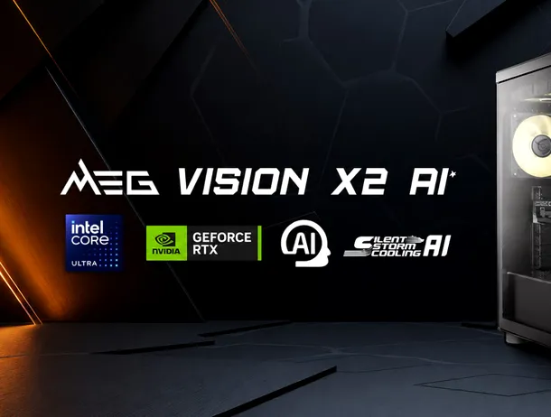 MSI MEG Vision X2 AI+: primul computer de gaming din lume cu companion AI agentic reprezentat în mod vizual