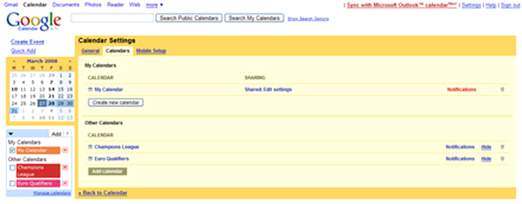 Google Calendar 