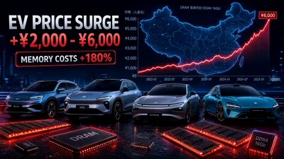 Scumpirea memoriilor lovește piața mașinilor electrice din China. Unele prețuri cresc cu până la 800 euro