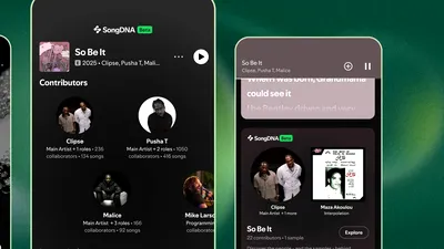 SongDNA, o nouă funcție pentru Spotify, dezvăluie rețeaua complexă de oameni și legături creative din spatele muzicii