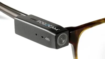 PogoCam este o cameră de mici dimensiuni care se poate ataşa la aproape orice pereche de ochelari