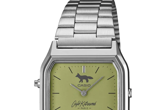 Casio lansează un ceas popular în ediție limitată dedicat Café Kitsuné, inspirat de cultura ceaiului matcha