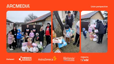 ARCMEDIA aduce bucuria Crăciunului mai aproape de copiii care au cea mai mare nevoie