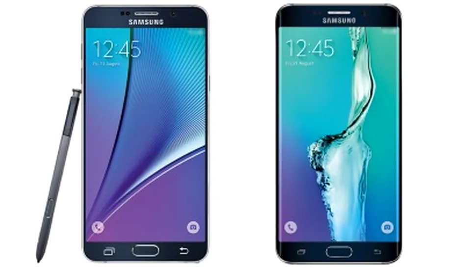 Samsung Galaxy S6 Edge Plus şi Galaxy Note 5, surprinse în imagini de prezentare oficiale