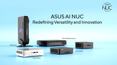 ASUS a lansat noile PC-uri compacte NUC cu AI