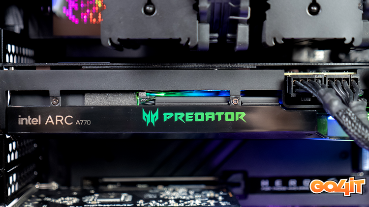 Intel Arc A770 Predator BiFrost installed