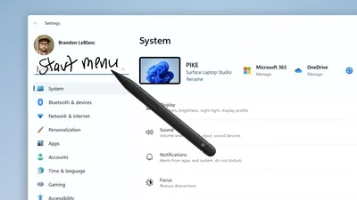 Microsoft testează o nouă versiune Windows Ink, care îți permite să scrii de mână în orice câmp text