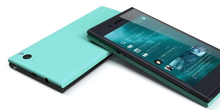 Imagine cu un prototip al smartphone-ului Jolla