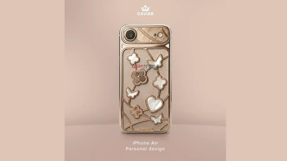 Caviar va lansa un iPhone Air de aur, decorat în stil Art Nouveau. Cât va costa acest accesoriu de lux?
