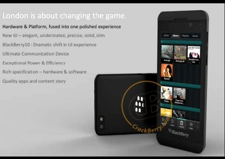 Un posibil terminal de top ce rulează BlackBerry 10 OS