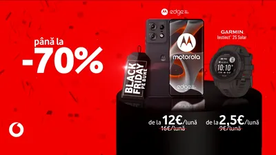 Reduceri de până la 70% de „Black Friday pe bune”, la Vodafone (P)