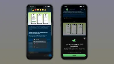 WhatsApp introduce o etichetă pentru parteneriate plătite