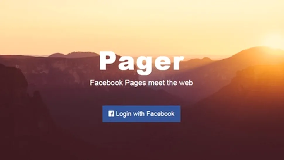 Pager crează pagini web pe baza conţinutului de pe Facebook