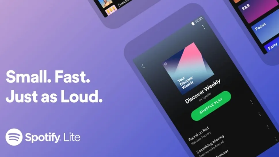 Spotify lansează o nouă versiune a aplicaţiei de mobil, optimizată pentru telefoane ieftine