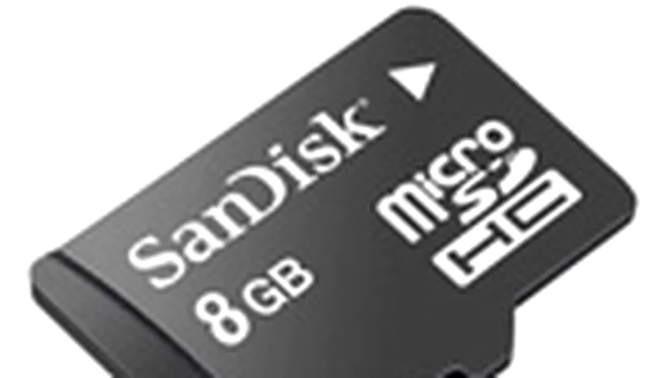Sandisk oferă carduri microSDHC de 6 şi 8 GB şi M2 de 4 GB