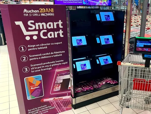 Cărucioare inteligente la un mare retailer din România: sistemul Smart Cart este testat în Drumul Taberei