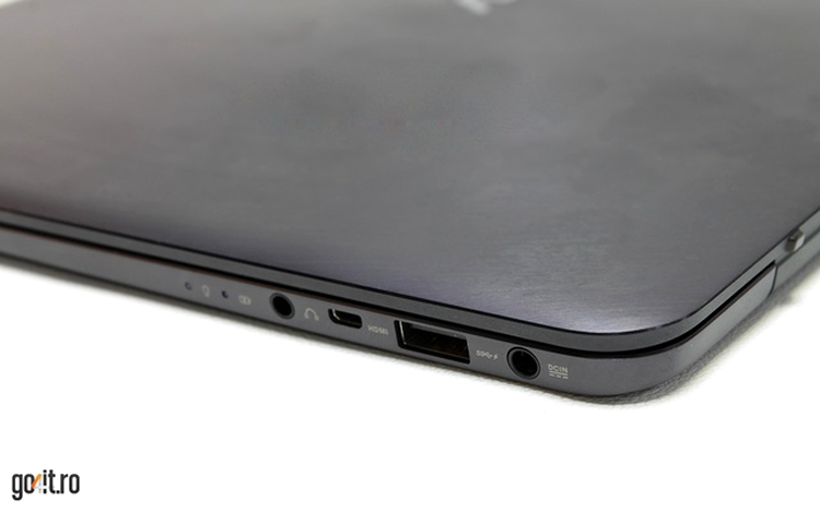 ASUS ZenBook UX305: suprafaţa de aluminiu reţine uşor amprentele