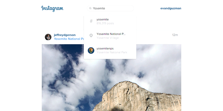 Instagram adaugă funcţie de căutare în interfaţa web