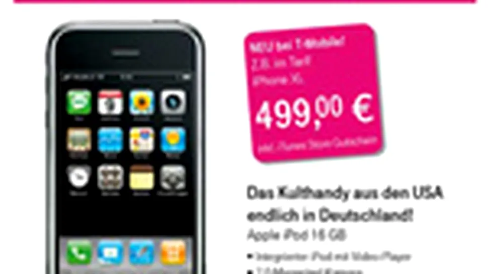 iPhone în Europa pe 12 noiembrie?