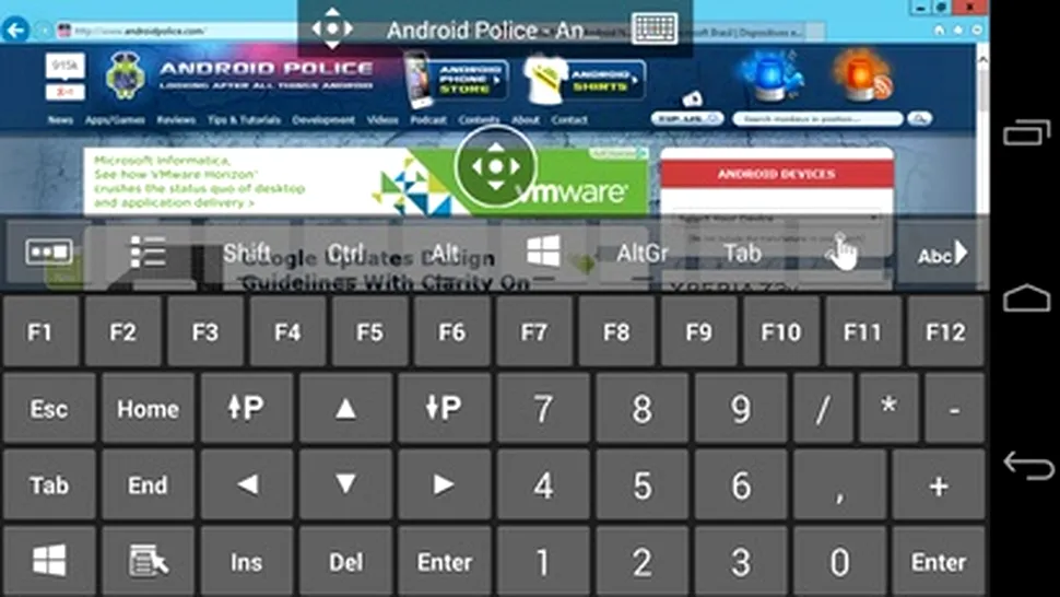 Internet Explorer pe iOS şi Android prin aplicaţia Remote Desktop
