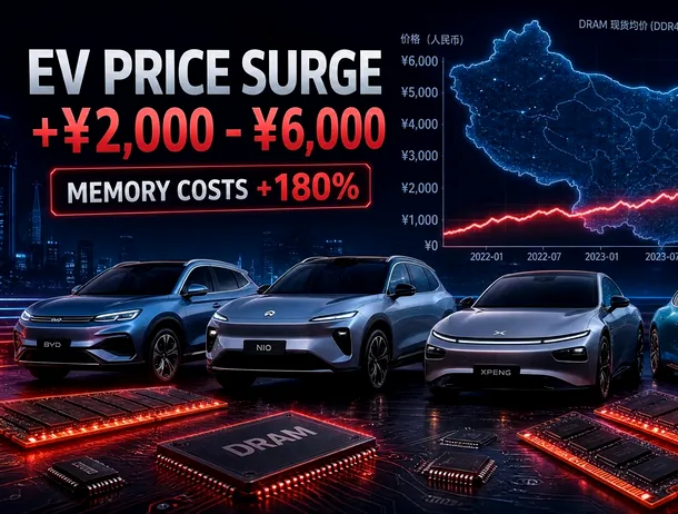 Scumpirea memoriilor lovește piața mașinilor electrice din China. Unele prețuri cresc cu până la 800 euro