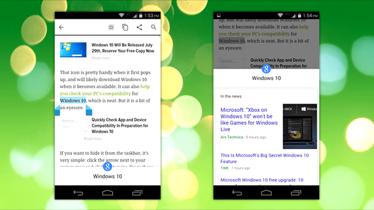 Chrome pentru Android primeşte opţiune pentru căutarea oricărui cuvânt selectat în motorul Google Search
