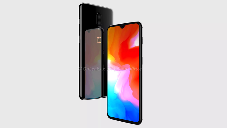 OnePlus 6T 3D render