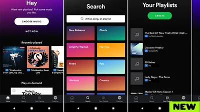 Spotify testează o nouă interfaţă şi control vocal în aplicaţia de mobil