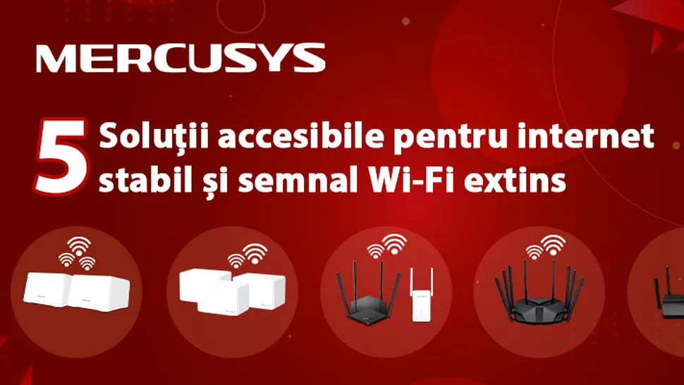 Mercusys prezintă soluții accesibile și performante pentru Internet stabil și cu arie mare de acoperire