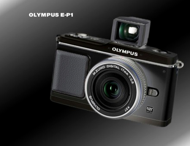 Olympus E-P1 pe negru aduce puţin cu Leica M8
