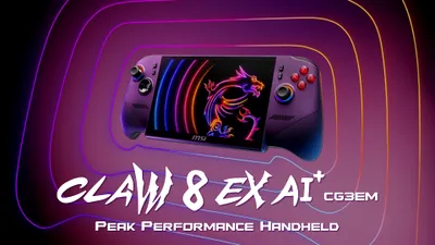 MSI lansează consola Claw 8 EX AI+ cu Intel Arc G3 Extreme