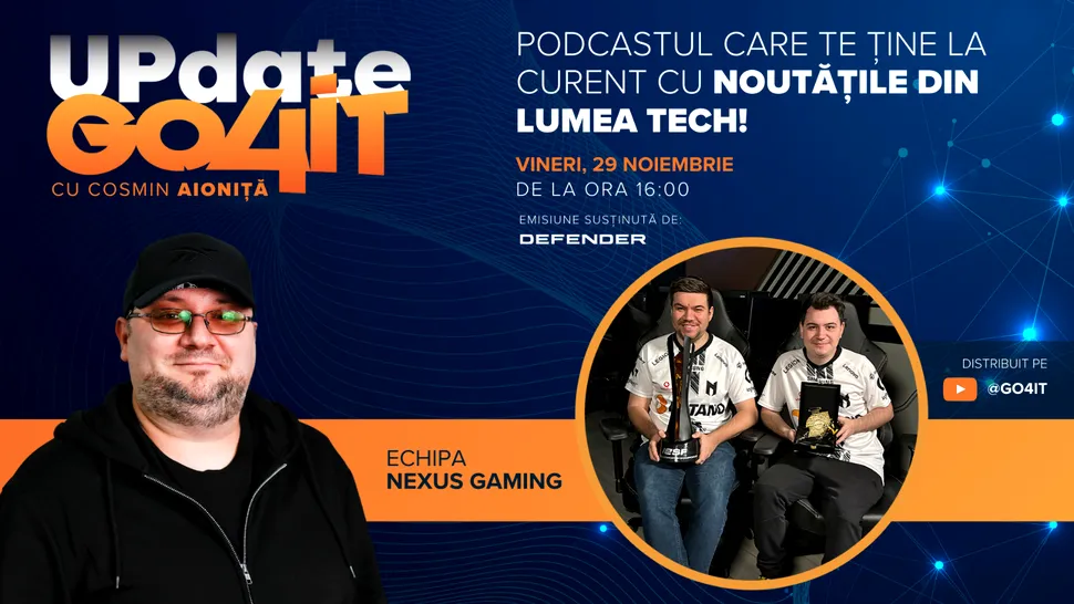 Campionii mondiali la Counter-Strike 2, invitați speciali la Update Go4it #7