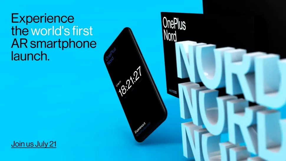 Cum să te uiți live la prezentarea OnePlus Nord, care va fi transmisă în realitate augmentată (AR)
